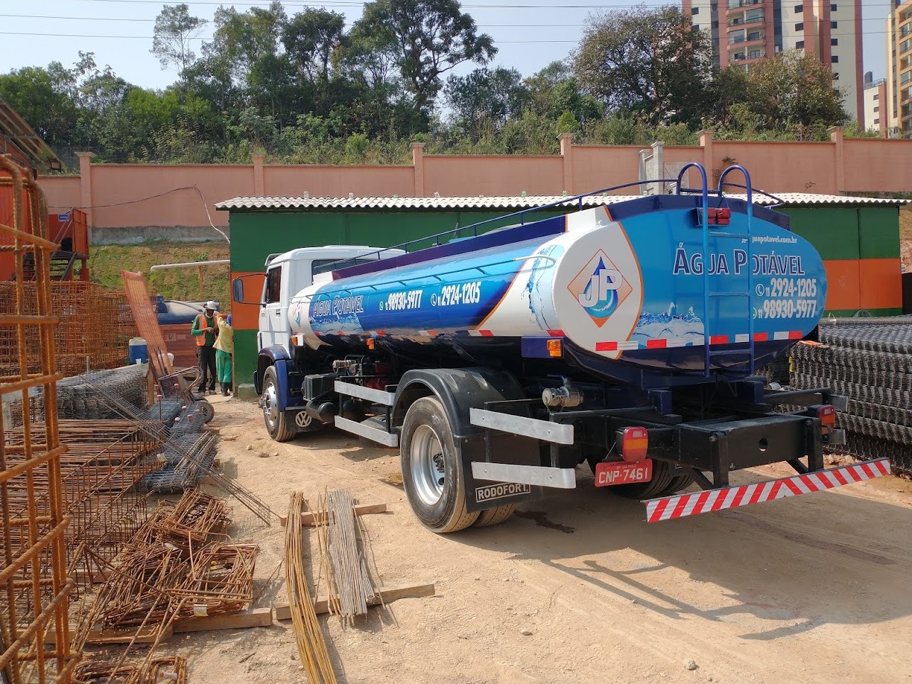 Fornecedor de água para obras