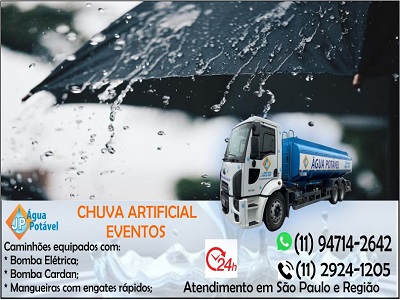 Caminhão de água para eventos em São Paulo